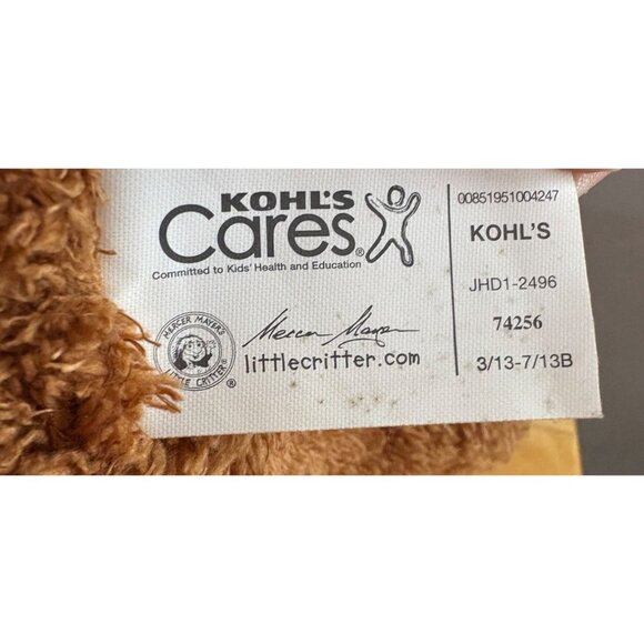 Mercer Mayers Little Critter Kohls Cares Plush Teddy Bear 12" Stuffed Animal Toy - Picture 6 of 10